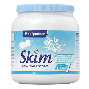 原装进口澳洲美可卓Maxigenes蓝胖子 儿童成人中老年脱脂牛奶奶粉1kg