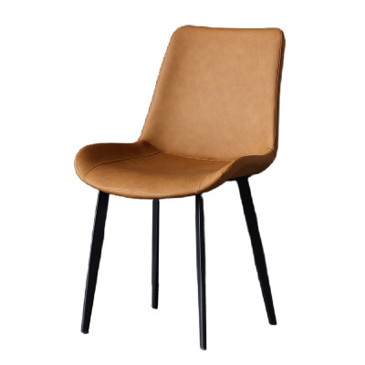 晋舰 岩板餐桌椅组合12mm方形饭桌家用小户型钢底餐厅四脚椅 两把