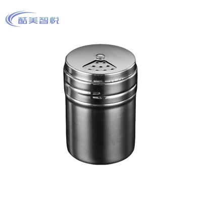 酷美智悦 201不锈钢厨房调料罐转盖款7.*9.5cm KM-JZ493 个