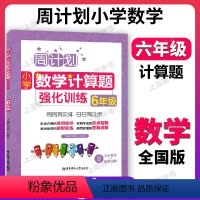 小学数学计算题强化训练 小学六年级 [正版]周计划 六年级 小学数学计算题强化训练 6年级上下册 全国通用 六年级数学计