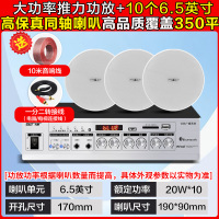 先科(SAST)功放同轴吸顶音响 6.5英寸一拖十无线蓝牙吸顶音响吊顶天花音箱嵌入式喇叭店铺专用