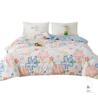 安居先森高支高密全棉新疆棉花被冬被单人150*200cm 1900g D2697(条)