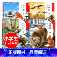 [正版]森林报 全套4册 春+夏+秋+冬 注音版带拼音 第一1学段1-2年级 一二年级 学而思大语文分级阅读 小学生课