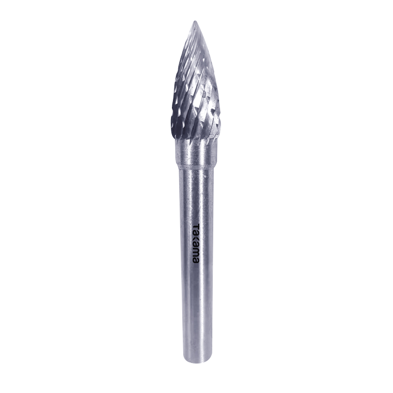 高松takama 硬质合金旋转锉双槽弧型尖头G型16*25*6mm904816 1支/盒