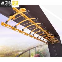 三维工匠手摇升降晾衣架单杆式室内家用手动被子自动晒衣架双杆式lyj加厚 3.3米双杆15衣架晾衣架配件