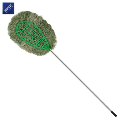 安居先森马路环卫大笤帚扫帚扫把 铁杆塑料丝2.5斤款 原竹黄青色