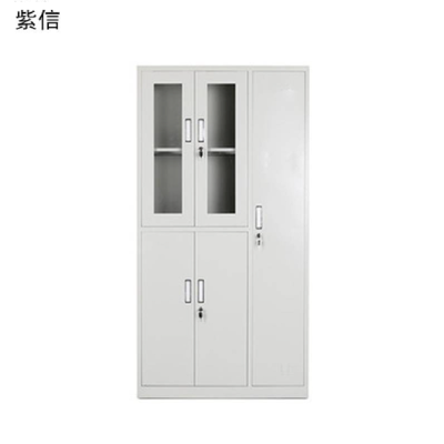 紫信 上玻璃下铁五门柜 1850*980*420mm 个