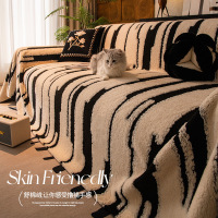 新款轻奢高级感秋冬毛绒沙发盖布巾沙发垫套罩全包防滑一片式