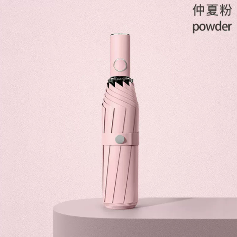 嘉创优品 全自动雨伞 晴雨两用太阳伞 防晒防紫外线折叠加大抗风暴 遮阳伞 仲夏粉