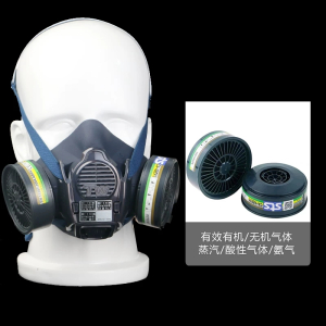 重松TW08S硅胶防尘口罩防毒喷漆电焊打磨矿井专用