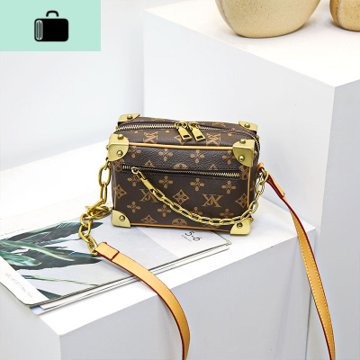 软盒子方包 单肩斜跨包链条手机包 男女手拿包网红箱子包质感女包NEW LAKE女斜挎包