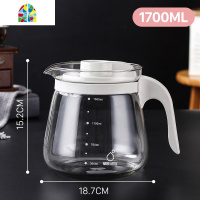 凉水壶杯子家用耐热高温凉水杯果汁壶玻璃大容量冷水壶凉开水 FENGHOU 北欧粉(2000ml)