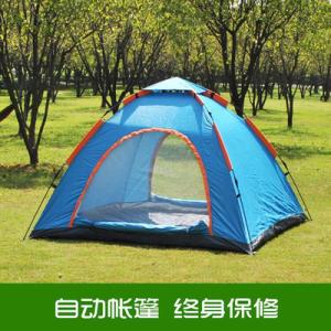 天山骆驼弹压自动帐3-4人防风防雨户外露营野营休闲广告帐篷批发