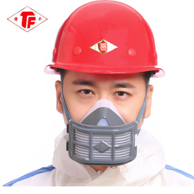 唐丰 硅胶防尘口罩 防工业粉尘打磨 煤矿防尘口罩 木工电焊灰尘劳保面具 1501白+送10片N95过滤棉_IRL83