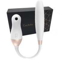 CACHITO诱桃失控炮机芯动版全自动冲击双头情趣跳蛋女用双点刺激震动棒自慰器智能加温振动棒情趣按摩器女性系列成人用品