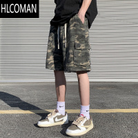 HLCOMAN短裤男美式夏季迷彩休闲裤薄款宽松裤子潮牌运动裤男生五分裤