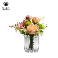 山之只 清新玫瑰仿真花艺 MZ0365 个