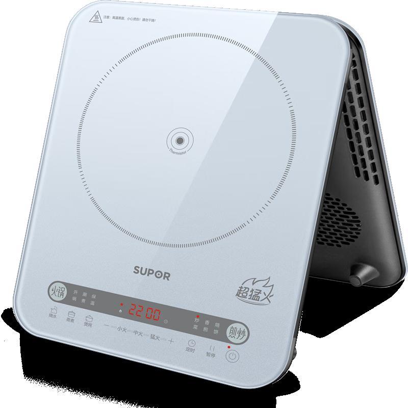 苏泊尔电磁炉2200W大功率大面板大线圈防辐降噪预约定时 22档火力调节配汤锅C22-IA08