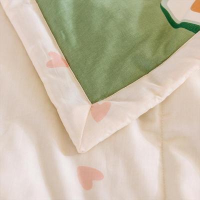 美帮汇夏天夏凉被全棉全棉可水洗机人双人儿童薄款被子春秋被空调被