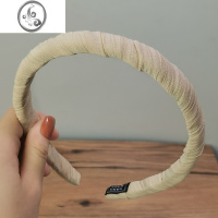 JiMi简约布艺缠绕发箍女外出百搭时尚细款头箍发饰防滑压发发卡子头饰