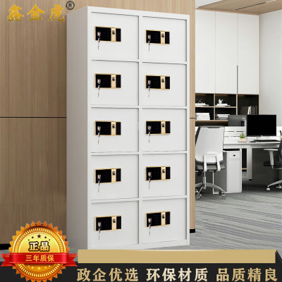 鑫金虎 十门电子指纹锁保密柜文件铁皮柜办公资料柜档案柜 900*420*1850mm