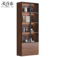 芙首泰玻璃门书柜双门双抽600*320*2000mm个