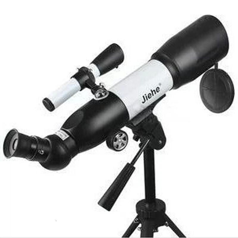 高清高倍夜视单筒观鸟镜正像天文望远镜100倍 白色 图片色