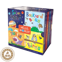 [醉染正版]英文原版绘本 Hello World Boxed Set 你好世界4册 太阳系 昆虫 恐龙 鸟类 STEM幼