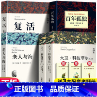 大卫+百年孤独+复活+老人与海 [正版]高一必阅读课外书大卫科波菲尔复活老人与海乡土中国红楼梦百年孤独高中必读名著新语文