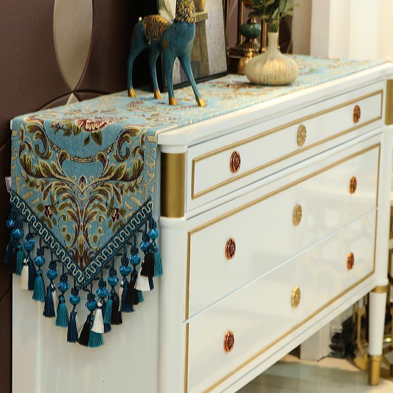 家柏饰(CORATED)欧式餐桌装饰布长条布茶几桌布电视柜桌旗五斗柜中式禅意茶席茶道