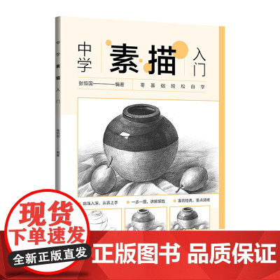 正版新书中学素描入门 张恒国 清华大学出版社 素描技法-中学-教材