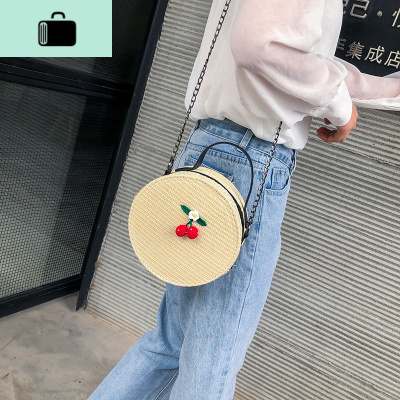 秋夏仙女小包包女2020新款韩版百搭斜挎包森系编链条单肩小圆包NEW LAKE女士单肩包