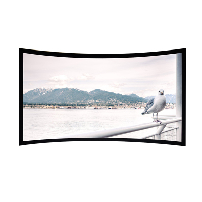 经科JK弧形画框幕布窄边框HB-CW2高分子高增益复合幕150寸16:9