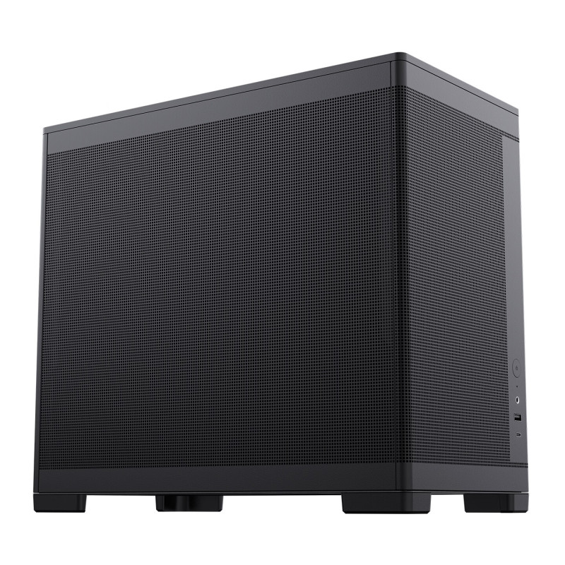 Thermaltake(Tt)TG100 机箱电脑主机 黑色(Type-C接口/桌面迷你/支持240水冷/MATX主板