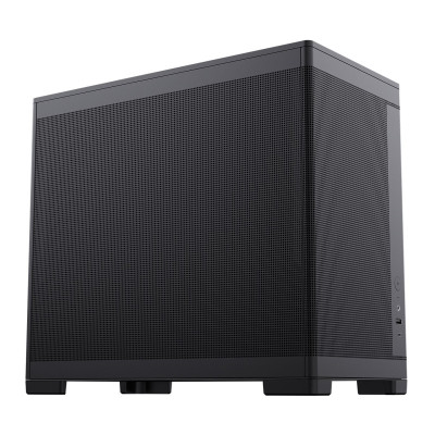 Thermaltake(Tt)TG100 机箱电脑主机 黑色(Type-C接口/桌面迷你/支持240水冷/MATX主板