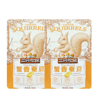 三只松鼠蟹香蚕豆休闲零食特产炒货蟹香蚕豆205g*2袋