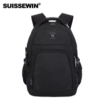 SUISSEWIN瑞士经典时尚商务休闲多功能双肩背包SN9017