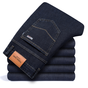 老爺車(LAOYECHE)牛仔裤男秋冬季男士韩版商务休闲宽松直筒弹力修身长裤子长裤子男