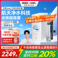 安吉尔净水器家用直饮机 RO反渗透膜净饮机玉龙/天池Max1200G双出水0阻垢剂