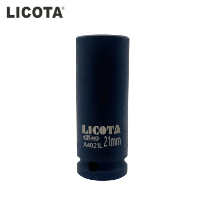力可达(LICOTA)1/2六角公制风动长套筒21mm A4021L 个