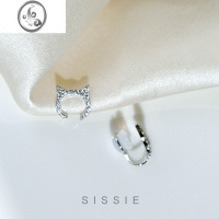 JiMi可爱猫耳小巧耳夹~无痛硅胶软垫无耳洞女 简约耳环新款耳饰耳钉