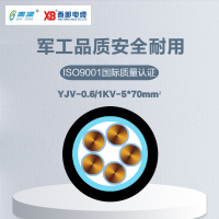 秦源牌 YJV-0.6/1KV-5*70mm² 铜芯低压电力电缆 元/米 定制商品 联系客服