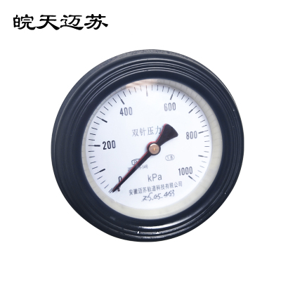 皖天迈苏双针压力表YGS-100Z 0-1000Kpa