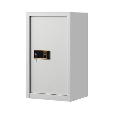 利特莱依指纹电子保密柜钢制密码文件柜档案柜矮柜保密资料柜办公柜单门白色钥匙指纹