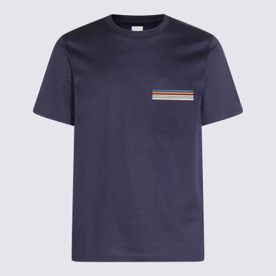 Paul Smith男士短袖拼色口袋直筒T恤