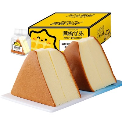 佬食仁原味三角蛋糕540g/箱-蒸蛋糕手工营养早餐零食手撕面包糕点