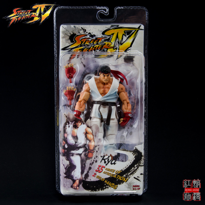 街头霸王街霸隆肯古烈春丽可动人偶玩偶公仔手办盒装白衣隆NECA-街头霸王系列