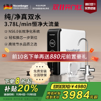 诺森柏格(Nocenbeger)净水器1200G鲜活双出水 X6Pro家用净水机RO反渗透过滤器厨下直饮净水器