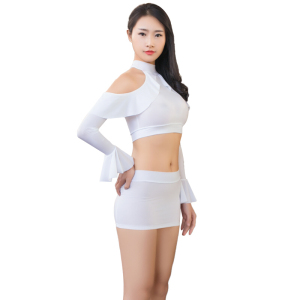 欲之诱惑 情趣内衣 紧身情趣制服套装诱惑SM夜店激情服 女包臀裙ol秘书制服 性感分体内衣 夜 丝光白挑逗制服 默认尺寸 丝光白挑逗制服 默认尺寸