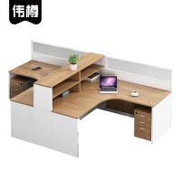 伟樽屏风工位双人位带二柜270*140*110cm套